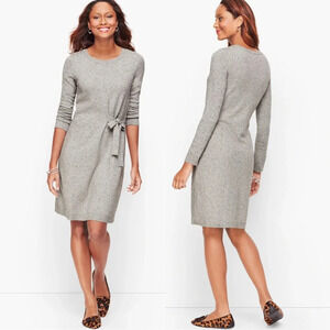 Talbots TWEED SIDE TIE  SWEATER DRESS